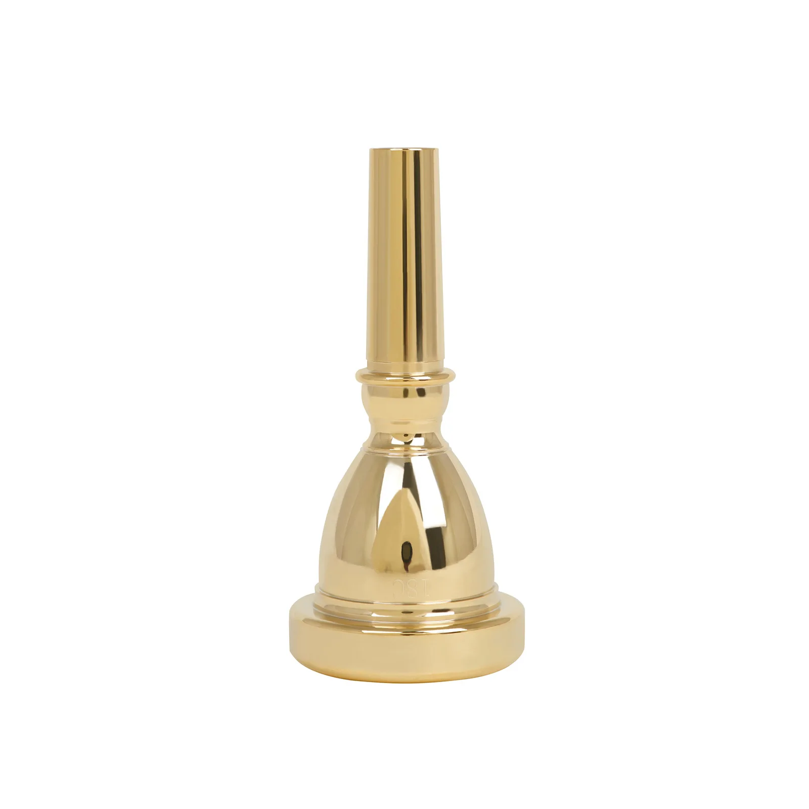 Image 4: Embouchure de tuba en or et argent laqué, accessoires musicaux, 18C, 14mm