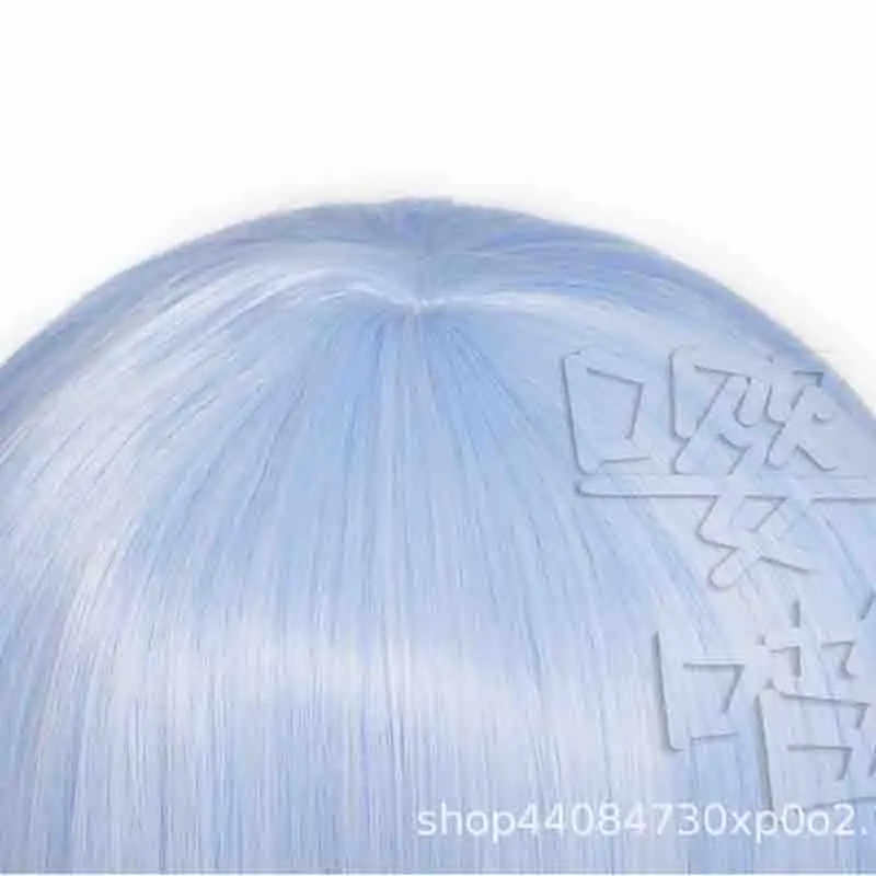 Ram Rem Cosplay Pruik Anime Re: nul 30 CM Blauw Kort Haar Hittebestendige Synthetische Pruik Cosplay Rem Pruiken Halloween Party Mannen Vrouwen