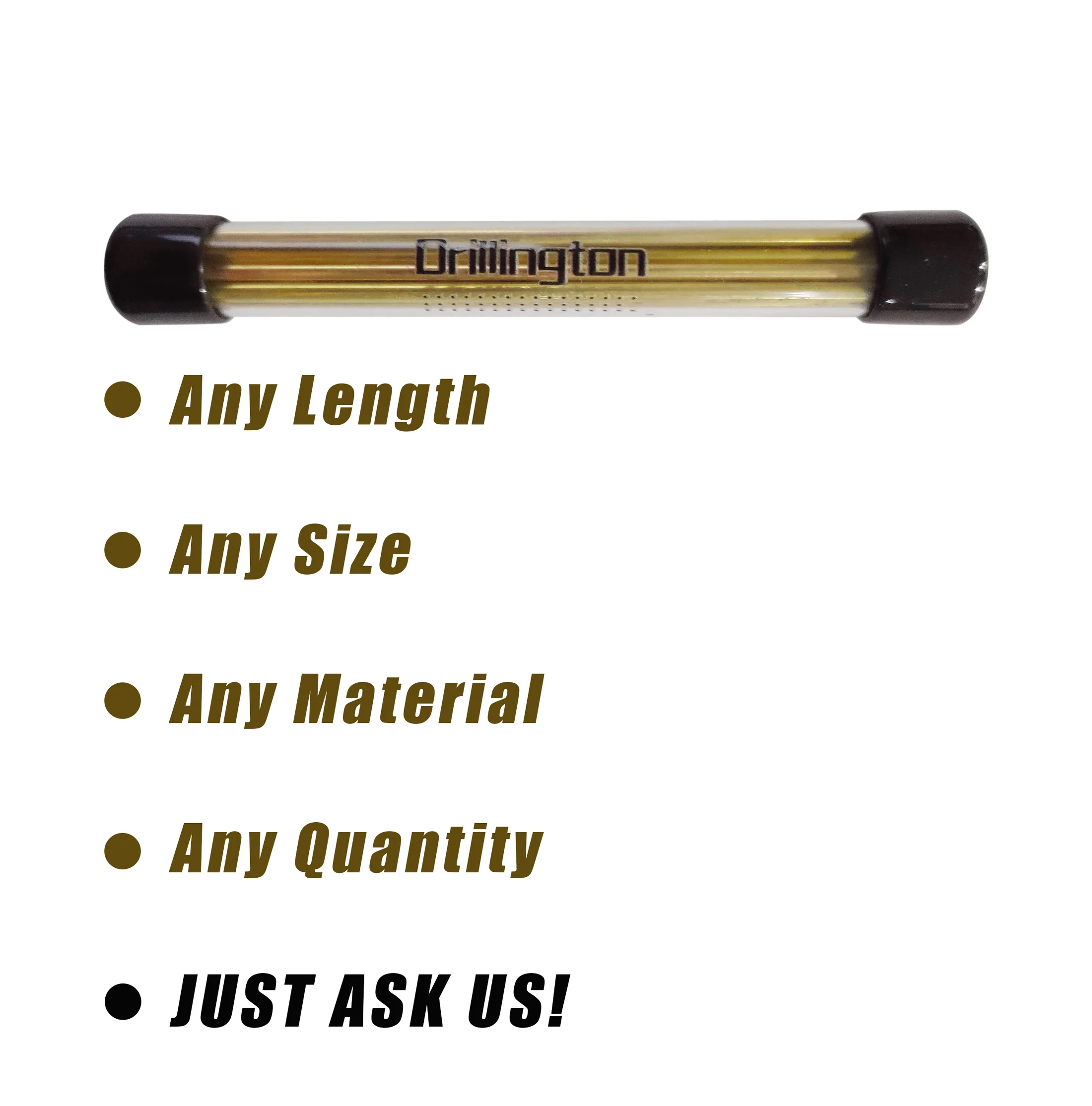 0.1mm - 2.5mm Brass Copper Rod, EDM Electrode Rod, Lathe Bar Stock EDM Rod Shaft Round or Elliptical Rod for EDM Machine