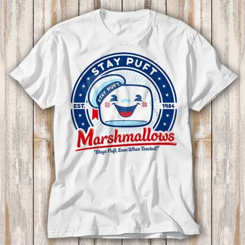 Asian Size Stay Puft Marshmallows Cult Movie 80s T Shirt Best Seller Funny Movie Gift Music Meme High Quality Cotton Tops