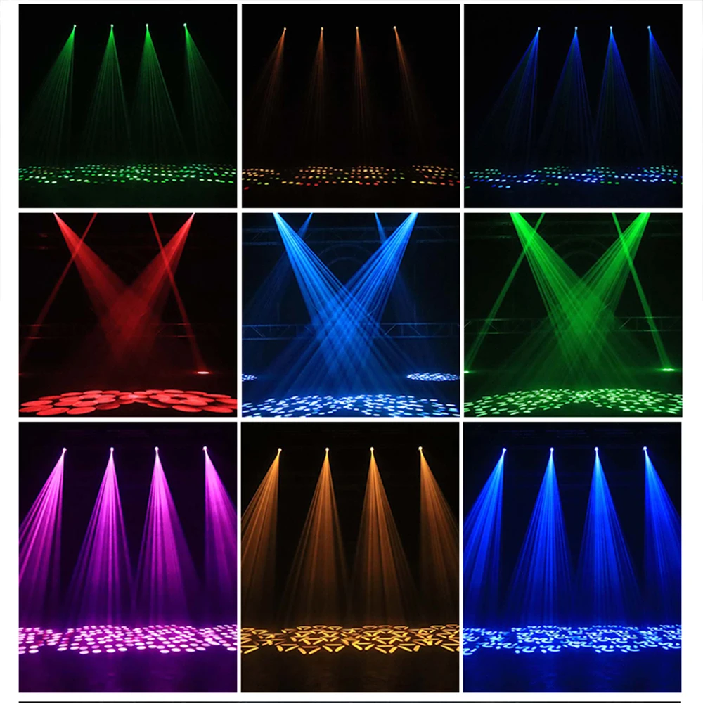 150W Mini Moving Head Light Disco Party Light 18Prism 12Gobos LED Beam RGBW DMX512 DJ Disco Wedding Stage Effect Light