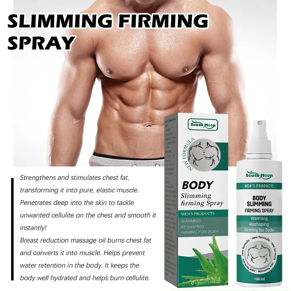 100ML Body Slimming Spray Body Shaping Skin Muscle Tightening Massage Slimming Spray Massage Abdomen Tighten Product