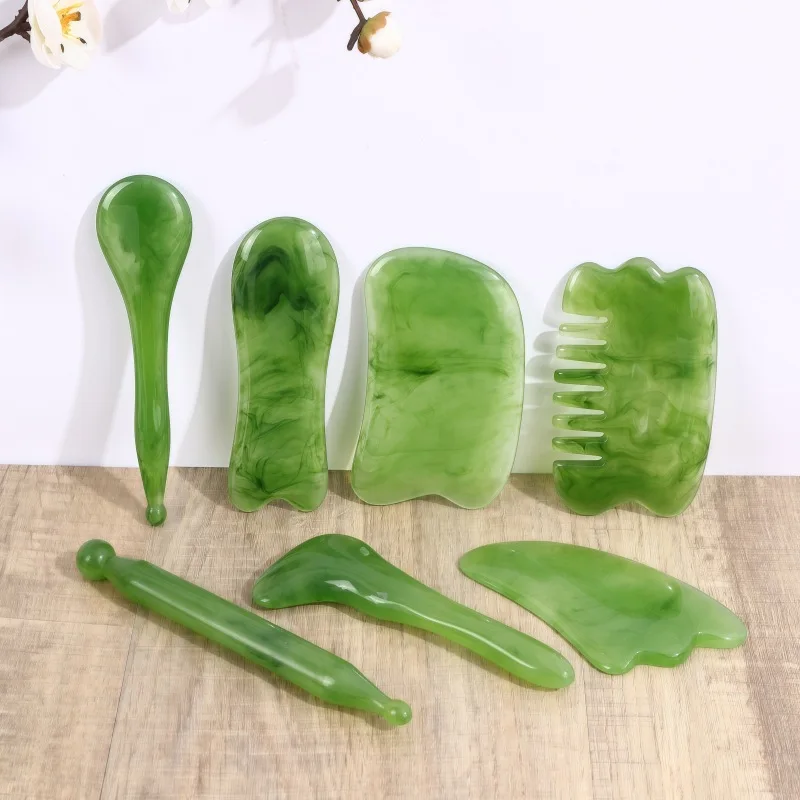 الجسم الوجه غوا شا أدوات كشط تدليك رئيس مدلك فروة الرأس مشط نقطة الوخز التخليص عصا ميريديان مدلك منتج تجميل