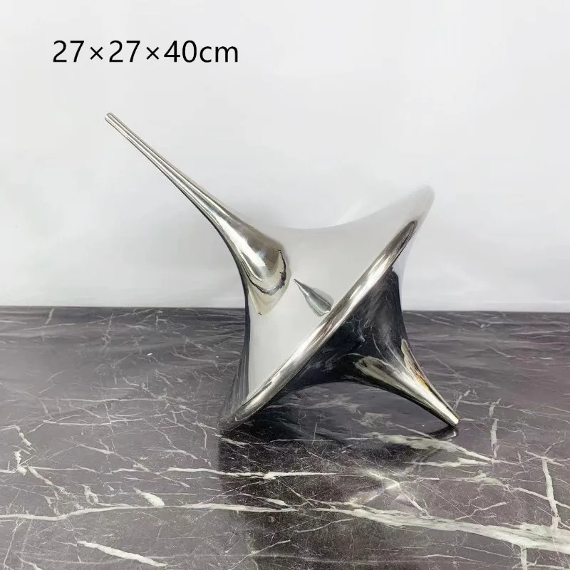 Simple European silver gyro ornament, creative soft decoration in the study and living room