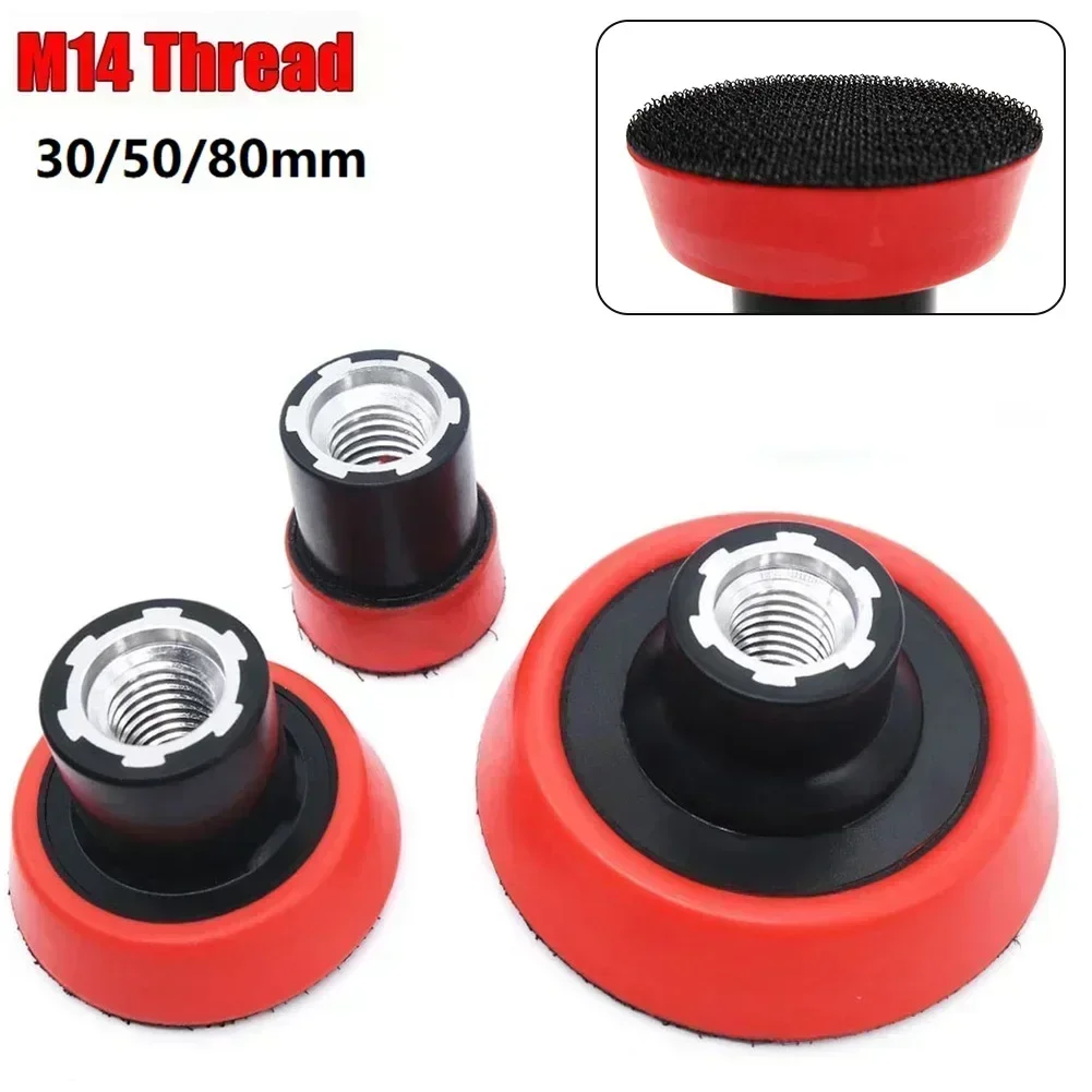 1/2/3 Inch Plate Backing Pad Sanding Pad Holder Thread Sponge Pad Backer Disc Adapter For Car Wash Care Polishing Tools