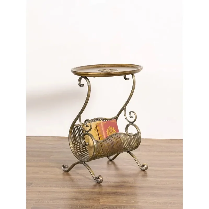 

American retro solid wood edge few living room sofa side cabinet middle antique side cabinet corner few small table rack side ta