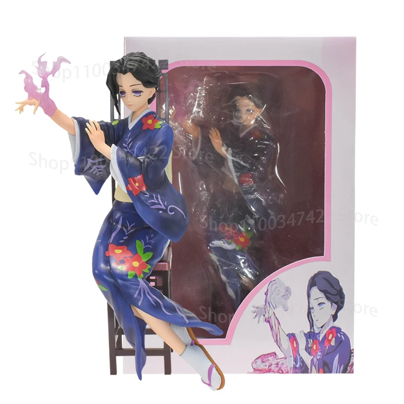 

23cm Demon Slayer Anime Figure Kimono Tamayo PVC Action Figure Kimetsu No Yaiba Mitsuri Shinobu Figurine Model Doll Toys