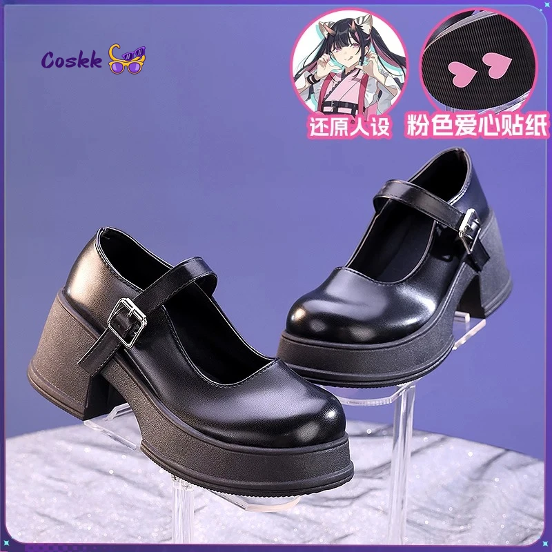 

Custom Made Anime Kaguya Tsukuyomi Noi Komazawa Cosplay Shoes Women Mary Janes Students Loafers For Halloween Party Carnival