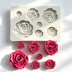 Rose Shape Cake Fondant Decorating Tools Silicone Mold For Cake Craft Silicone Soap Molds