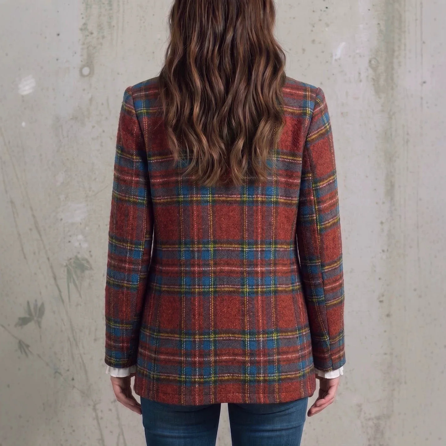 2026 Red Plate Blazer Double-breasted Metal Button Lapel. Plate Wool Loose Suit Evening Dresses Maxi Y2k、 Clothes Femme