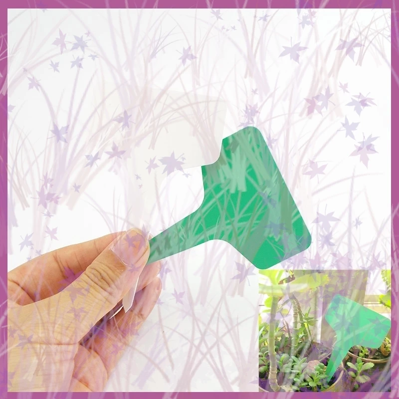 25/50/100pcs PVC Greenhouse Plant T Tags Labels Flower Pots Plastic Markers Sign Waterproof Herbs Plant Garden Tools Supplies B2