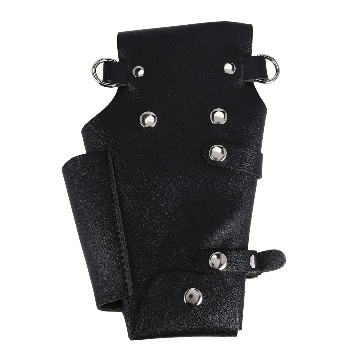 ABQR Leather Hairdressing Case Tools Scissor Bag Barber Pouch Holder Rivet Purse Adjustable Waist Shoulder Belt