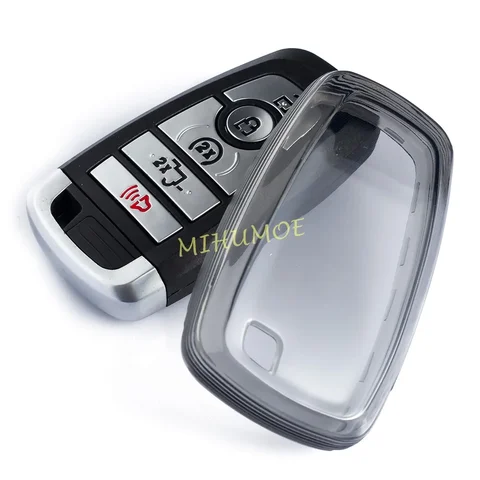Черный прозрачный чехол для ключей для сумки Ford Escape F150 Explorer Kuga Edge Bronco Sport Ecosport Mustang Ranger Maverick