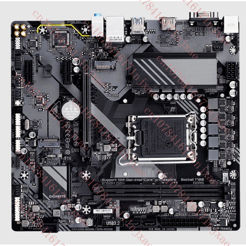 FOR GIGABYTE B760M D2H LGA1700 Intel B760 VGA+HDMI DDR5 Micro ATX Motherboard.