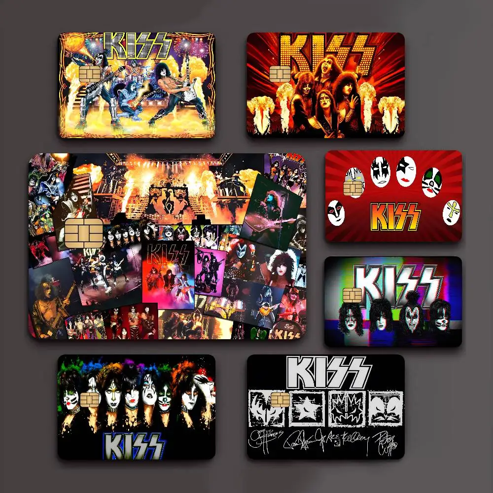 Classic K-Kiss Band Anime Front Cover Film Sticker Skin for Credit Debit Card Small Large Chip