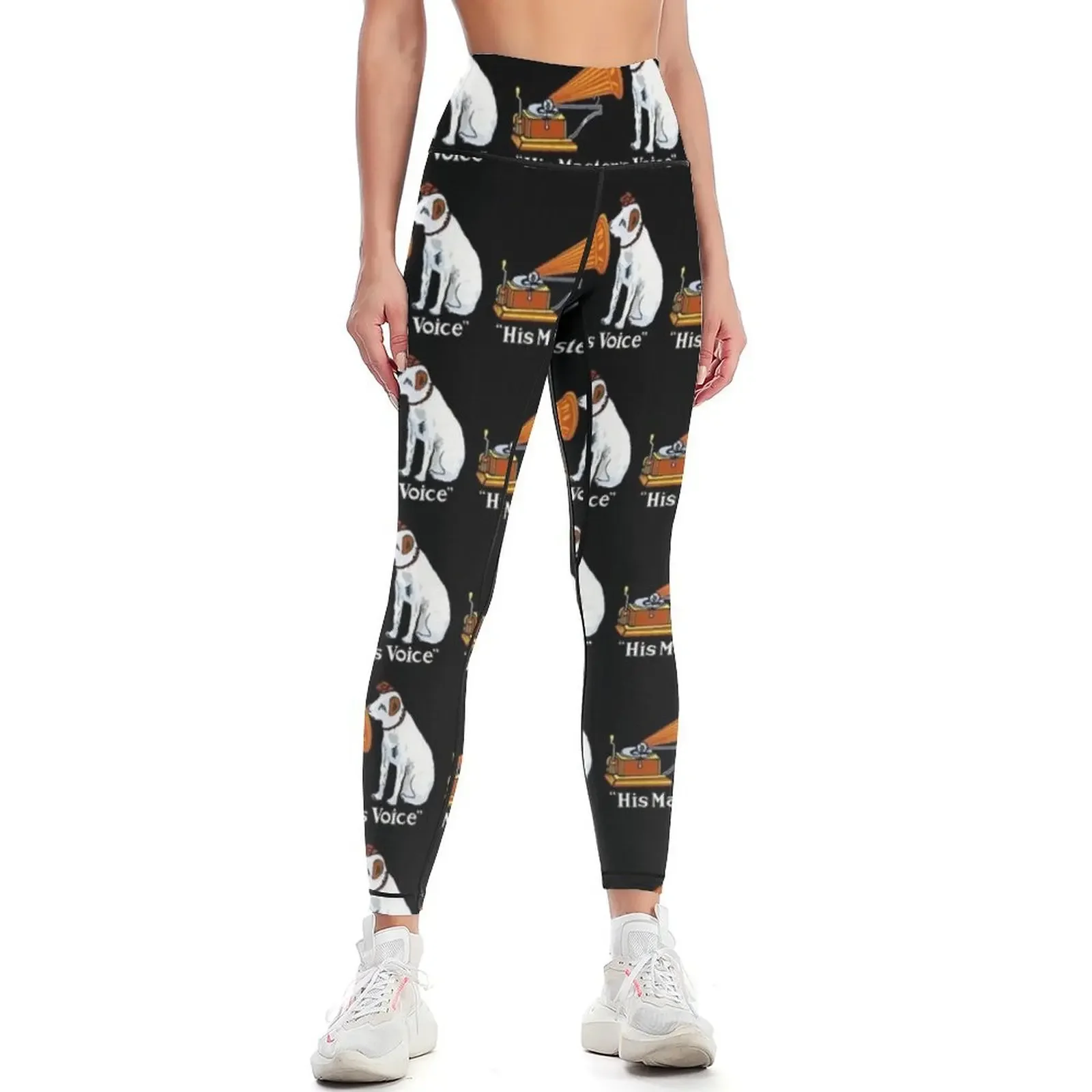 

His Master's Voice, Nipper the Dog Leggings Fitness clothing workout clothes for gym wear sport pants Womens Leggings