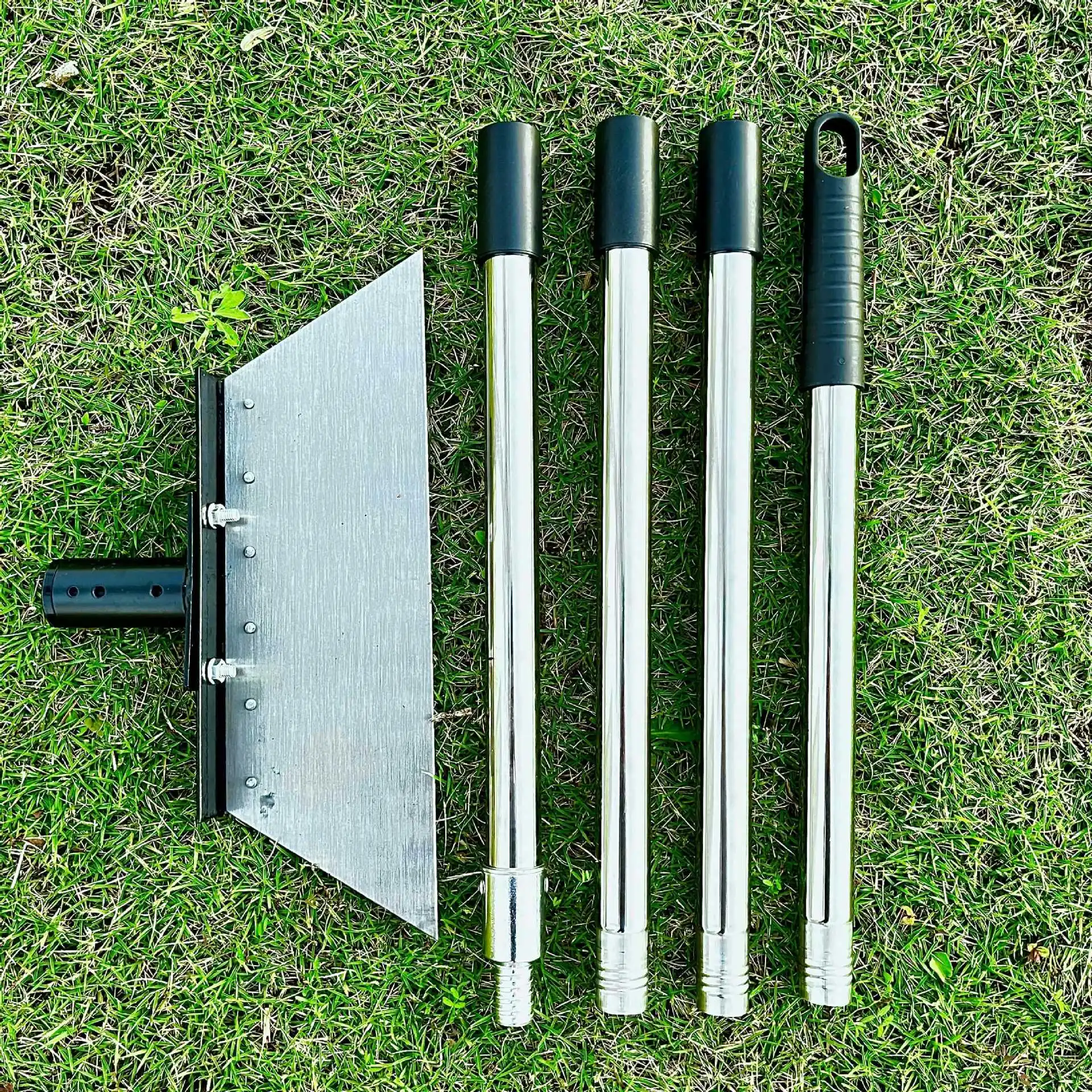 Heavy Duty Garden Weeding Shovel Steel Lawn Weed Removal Tool Multi-Purpose Farm Cleaning Shovel Ground Scraper for Outdoor Use