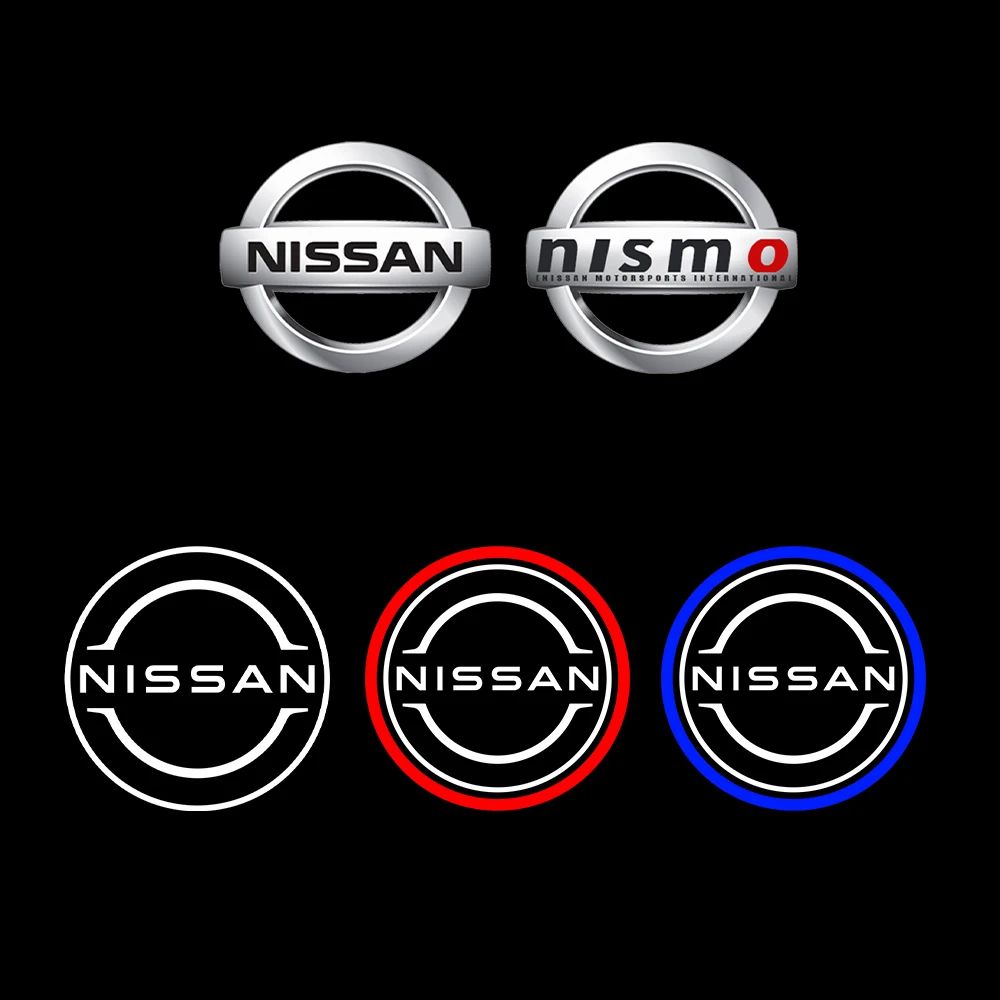 LED Car Door HD Laser Welcome Courtesy Lamp Ghost Shadow Projector Light For Nissan Nismo New Teana Maxima Altima Amadar Titan