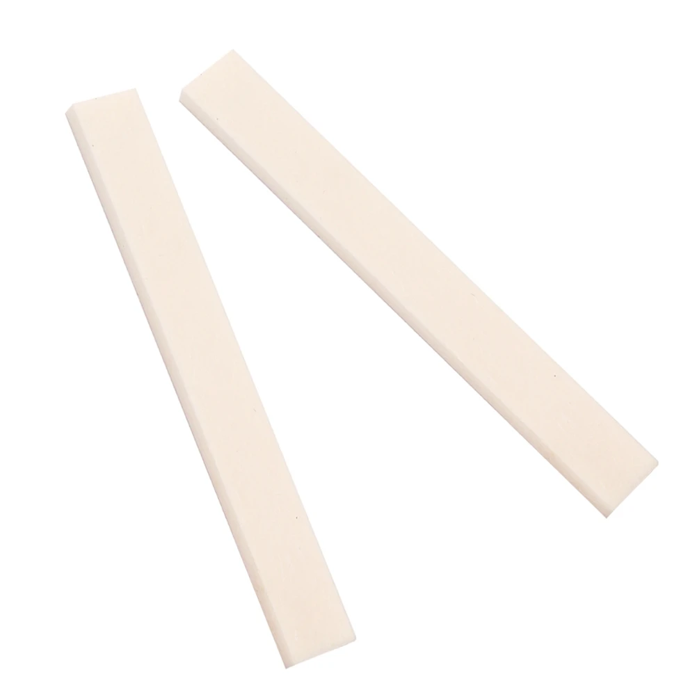 

Acoustic Electric Guitar Bone Nut Saddle Blank 80x11x3mm Buffalo Bone Replacement for Classical Folk Guitar Mandolin Banjo