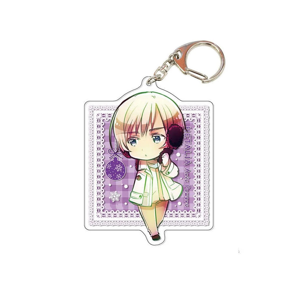 Loen Anime Peripheral Store Hetalia: Axis Powers Finland Sweden Denmark Norway Iceland Acrylic Keychain Pendant Gifts About 6cm 