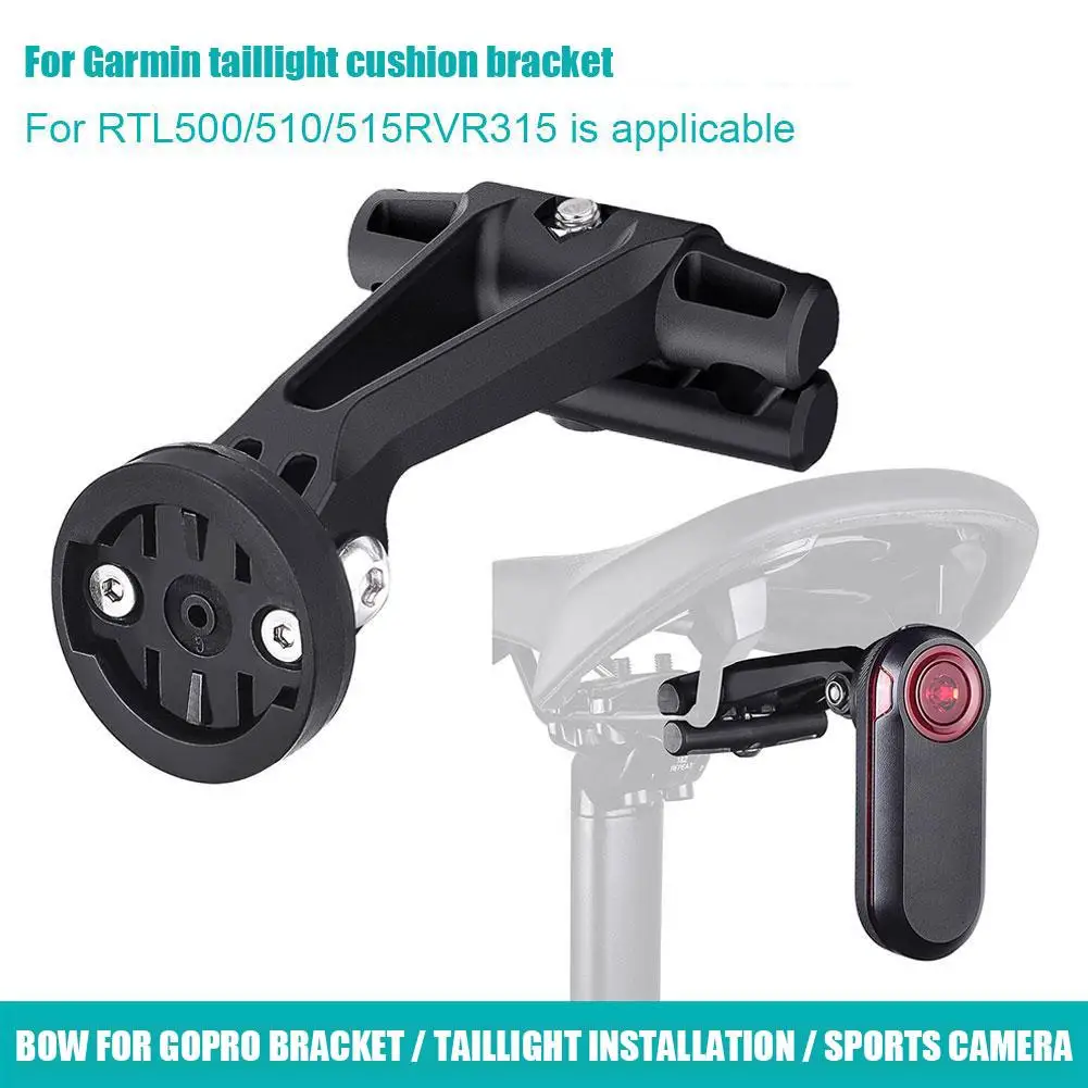 Bicycle Saddle Rail Rear Light Bracket Seatpost Mount Bicycle Tail Light Saddle Support For Garmin Varia Radar Action Camer K3M9