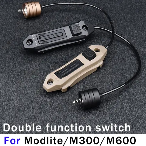 Modlite /M300/M600 시리즈 Airsoft 손전등 순간 사냥 라이트에 적용 가능한 WADSN 전술 이중 기능 스위치
