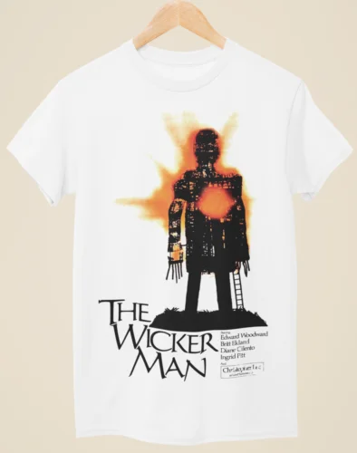 The Wicker Man (1973) - Movie Poster Inspired Unisex White T-Shirt