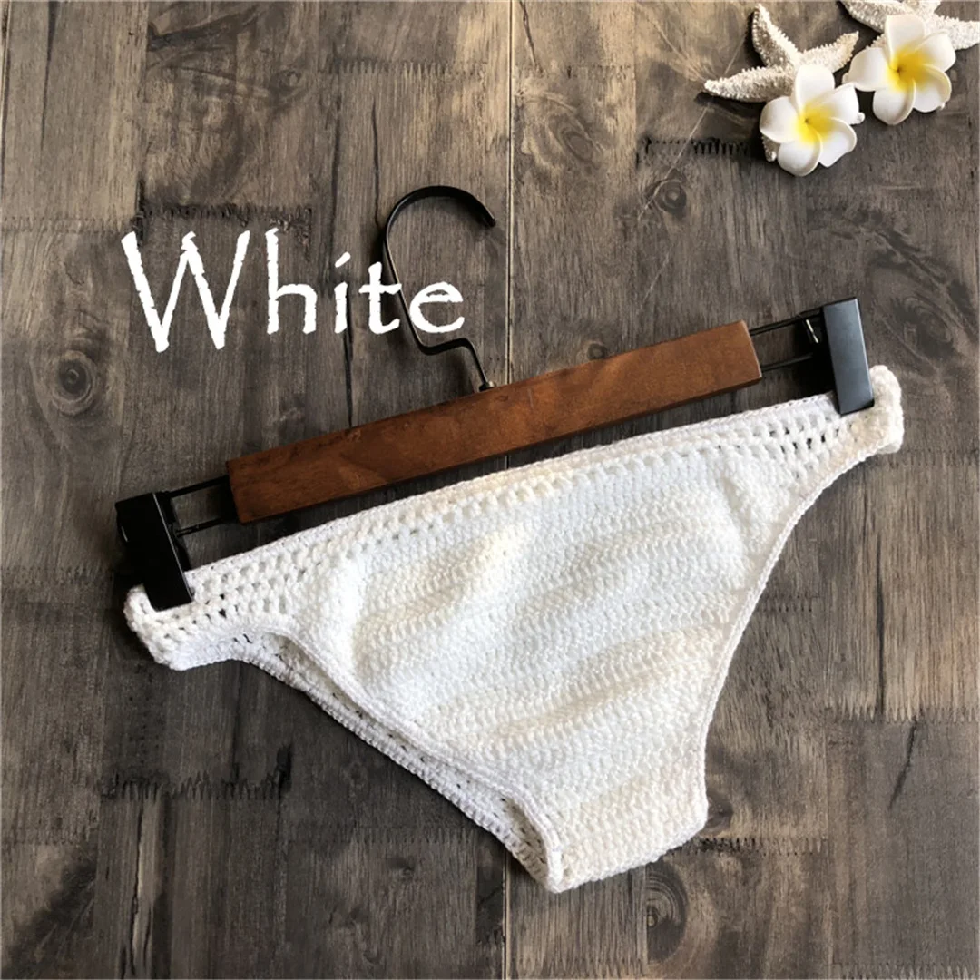 S - XL 9 Farben Gehäkelte Gestrickte Bikini-Unterhose Badehose Damen Bademode Brasilianische Tanga-Slips Unterwäsche V4195 – Detail 26