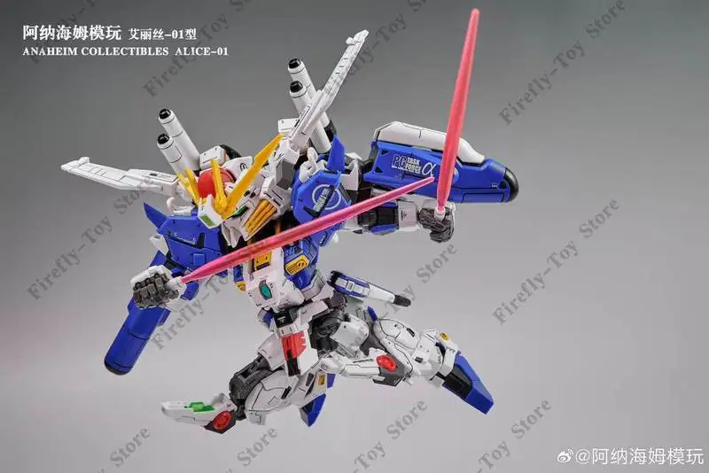 NOUVEAU Kit de Modélisme à Assembler Anaheim Collectibles Alice-01 Ex-S MGSD MSA-0011 Figurine d'Action Robot Anime Jouet Squelette en Plastique Cadeau