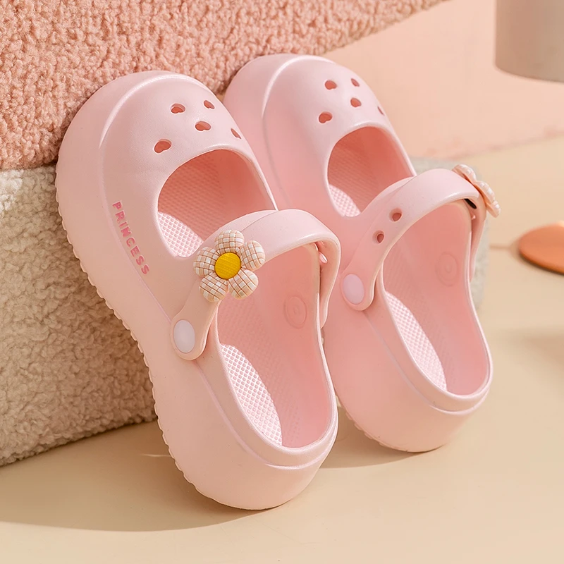 

Summer Kids Sandals Girls Princess Shoes Cute Lightweight Pink Black Children Mary Jane Shoes Girls Sandals Shoes 6 To 12 Years