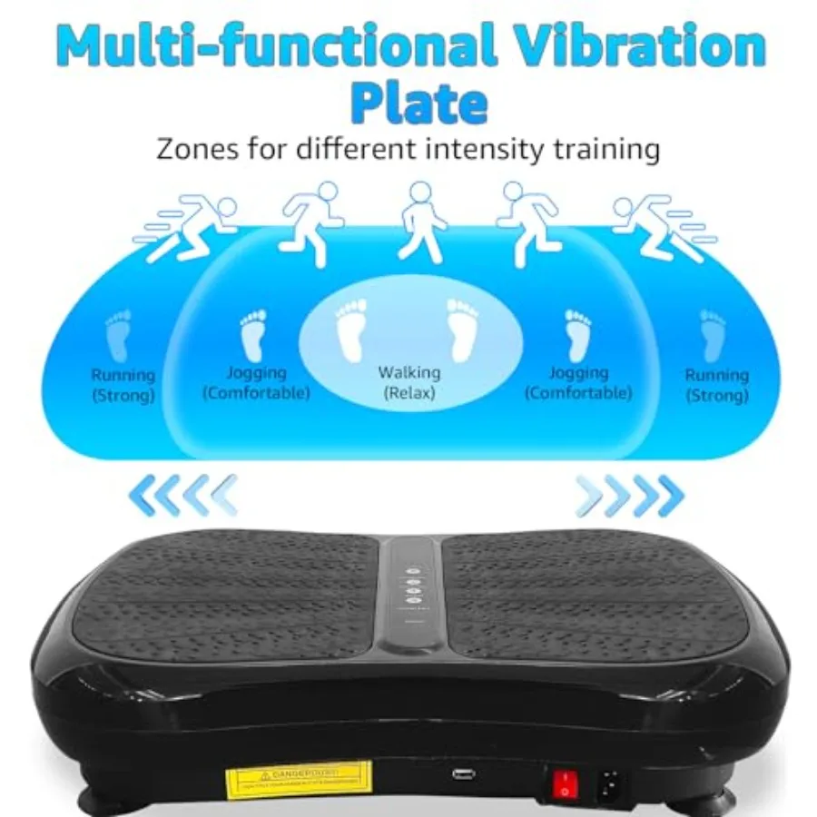 99 مستوى 330LBS آلة تمرين لوحة الاهتزاز الصغيرة للاستخدام المنزلي كامل الجسم تجريب الاهتزاز منصة اللياقة البدنية مع التكامل #4