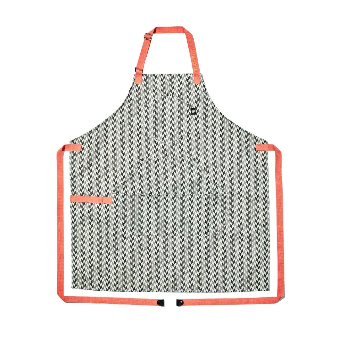 Eco Modern Chef Apron for Cooking and Grilling, Professional HexTwill Fabric Aprons with Pockets