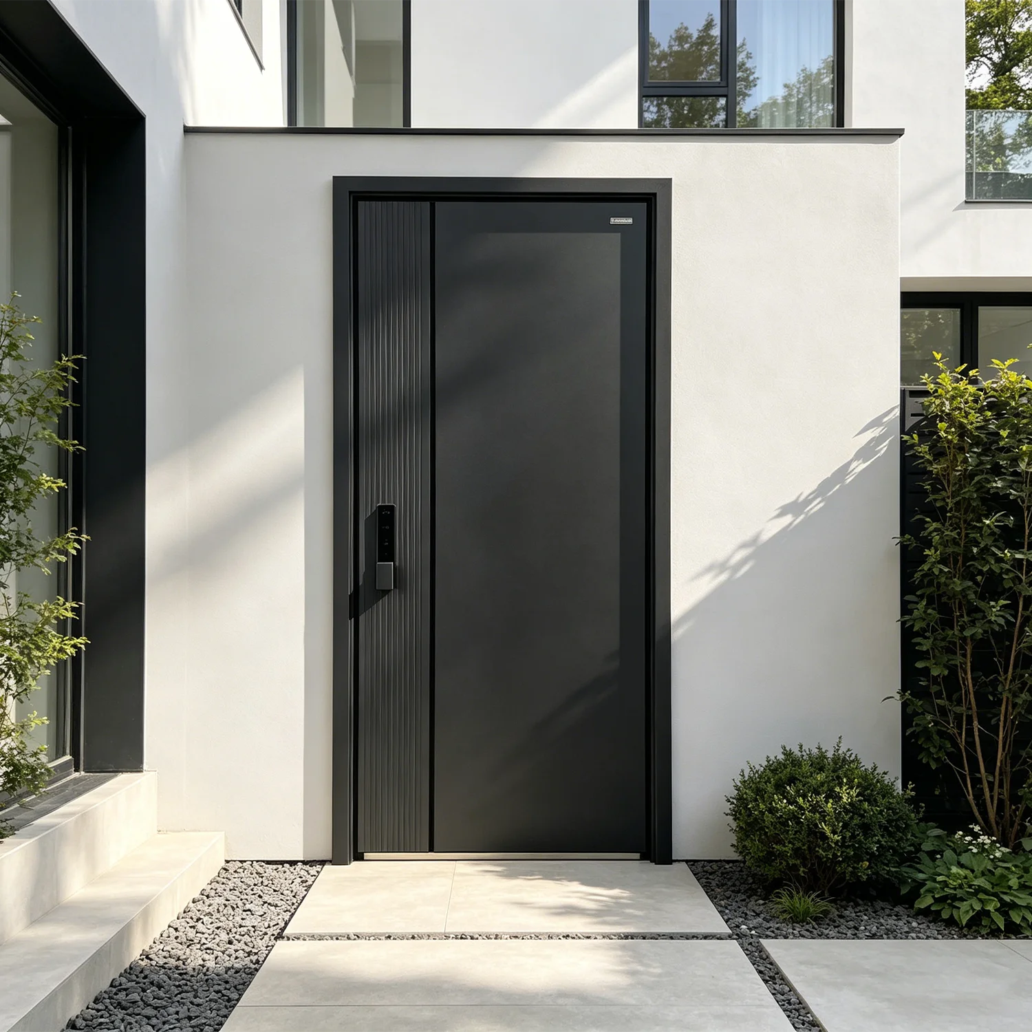 Fashion Design Villa Apartment Security Hinged Door Heavy Duty Aluminum Alloy Double Doors Corrosion Resistant Entrance Doors