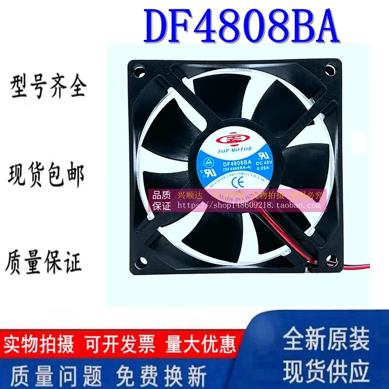 for Mitsubishi Elevator Inverter Fan DF4808BA-4 DC48V 0.09A 0.11A 80x80mm Cooling Fan