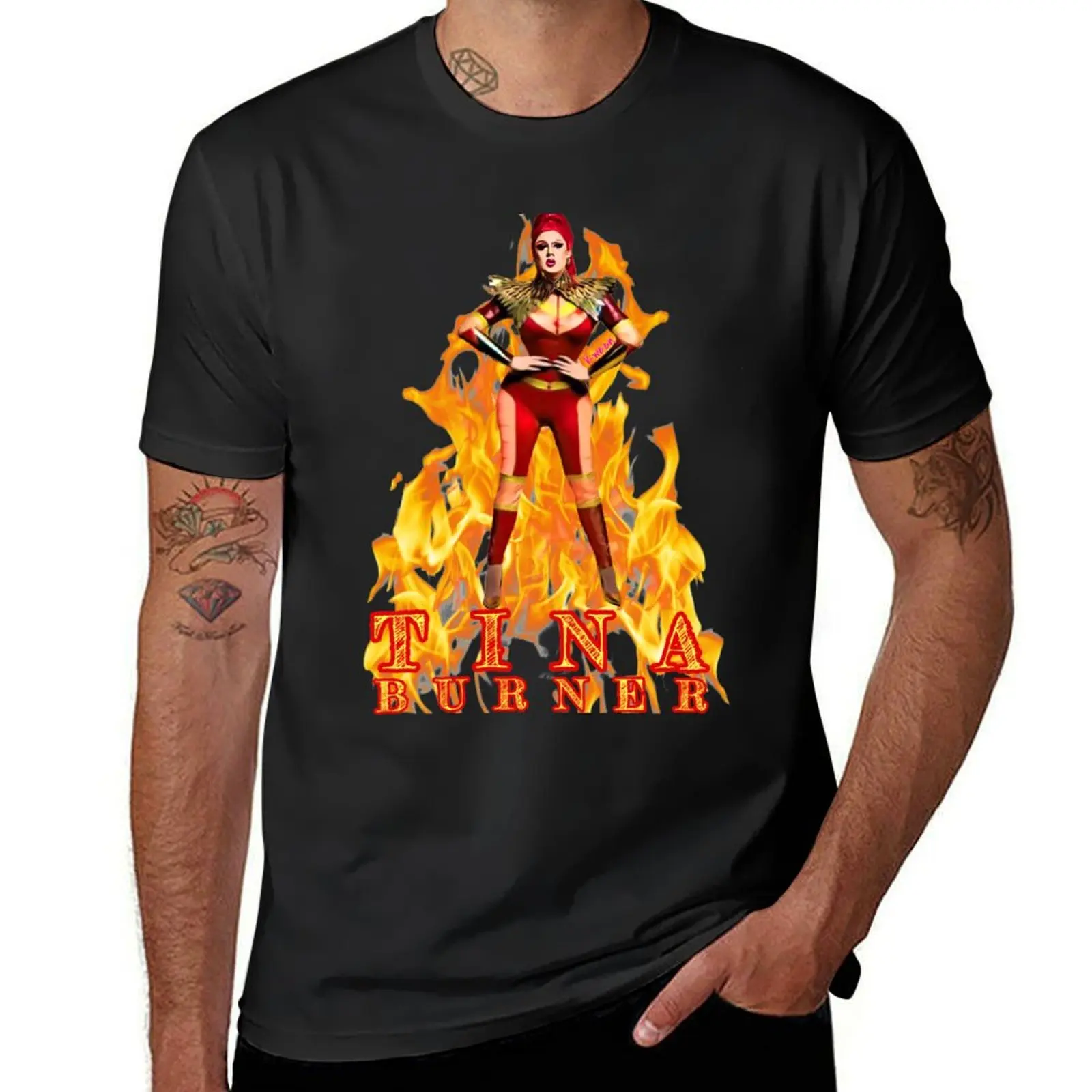 

Tina Burner T-Shirt Aesthetic clothing quick-drying anime customs design your own t shirt men