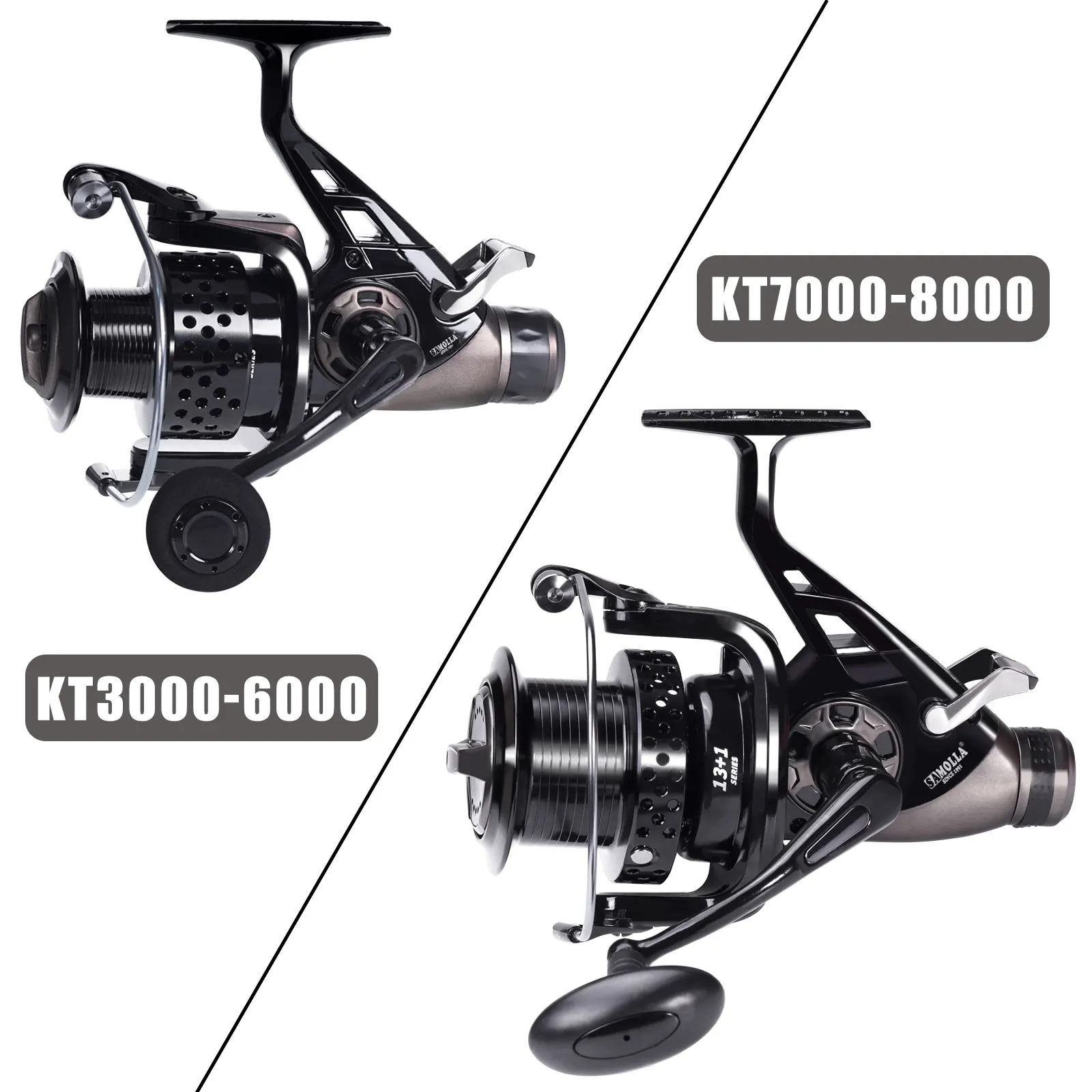 Neue Karpfen Angeln Reel Spinning Starke Doppel Drag 13-23kg Molinete Carretilha De Pesca Olta Makaralar Meer Rollen zubehör Mar