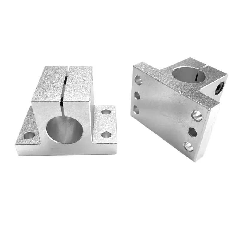 2PCS Flanged Connector Clamps Struts Clamps Aluminum Shaft Support Brackets for Device Stands Side Mounting 10 12 15 16 20 mm