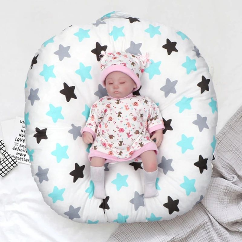 

Baby Bed Bassinet Nest Newborn Lounger Basket Portable Cot Crib Travel Cradle Cushion for Infants Boys Girls