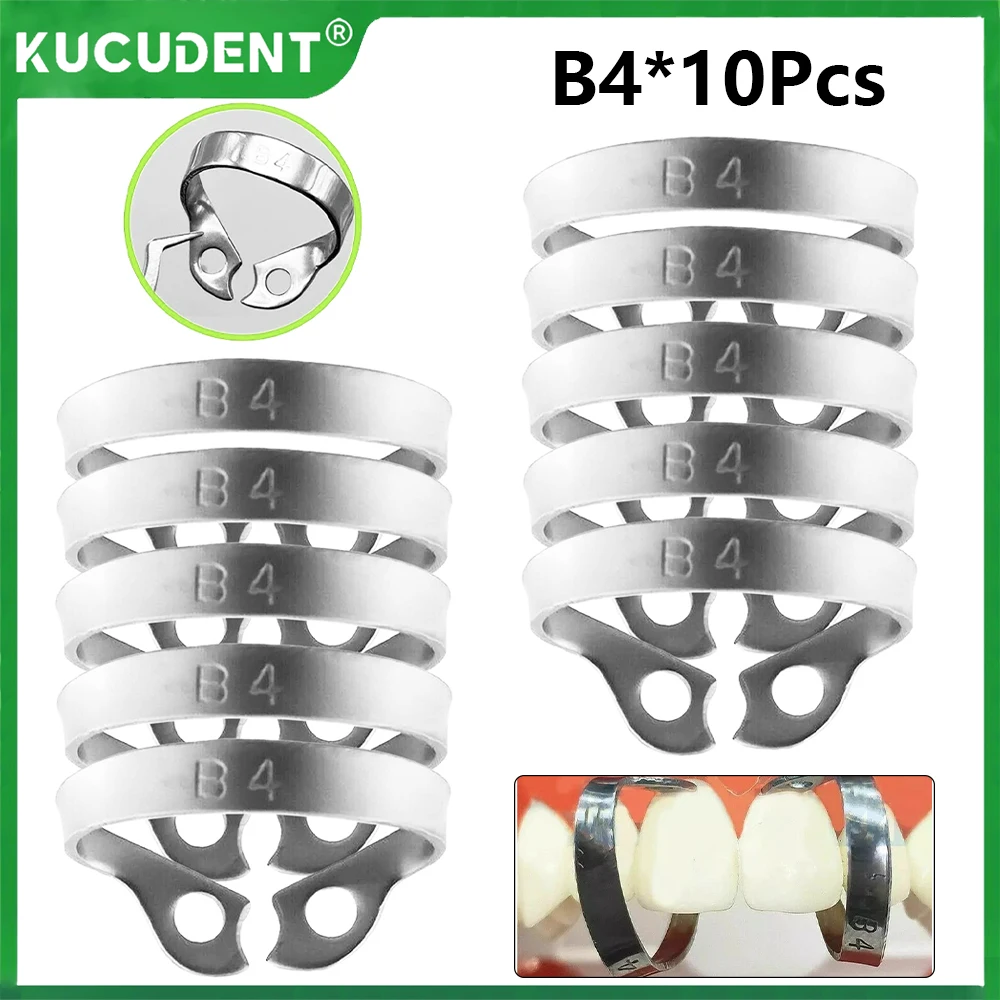 

10Pcs Dental Rubber Dam Clamps #B4 Stainless Steel Endodontic Clamp Restorative Barrier Clip Frame Holder Dentist Oral Care Tool