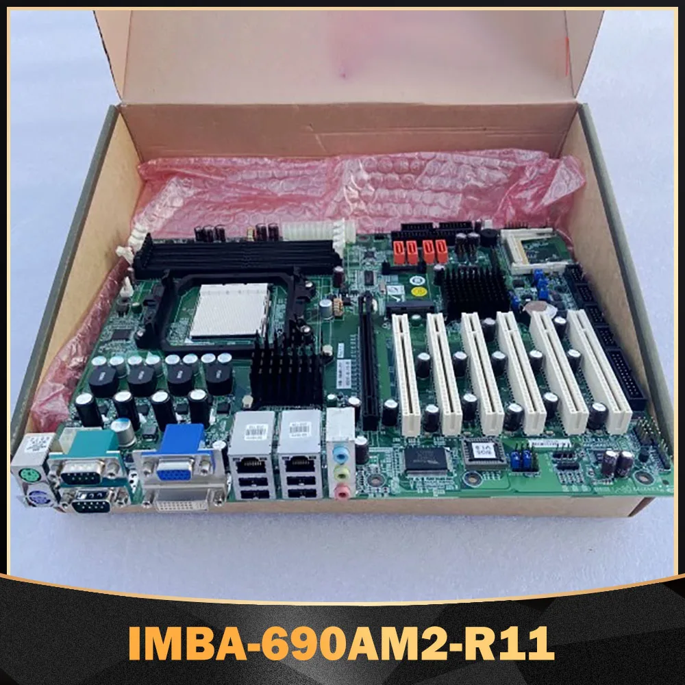 Industrial Computer Motherboard Dual Network Port 6 PCI For IEI IMBA-690AM2-R11