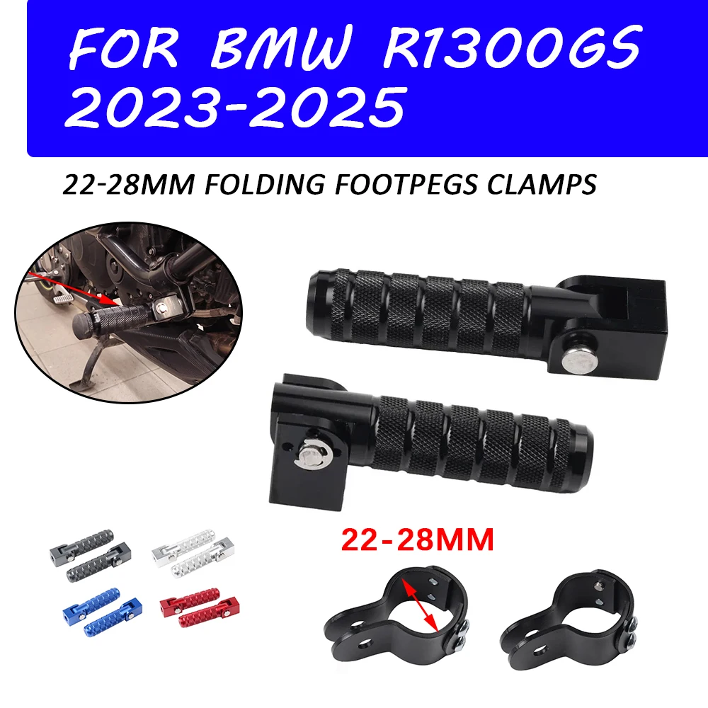 

For BMW R 1300 GS R1300GS R1300 GS R 1300GS ADV 2025 Motorcycle Accessories Folding Footpeg Clamps Footrests Foot Rests Pedals