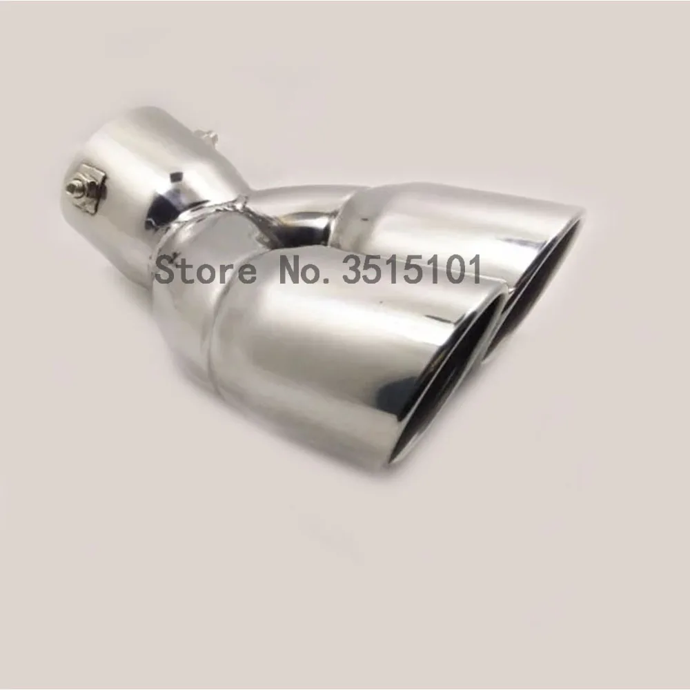 Car Cover Stainless Steel Muffler Pipe Outlet Dedicate Exhaust Tip Tail For Hyundai Kona Encino Kauai 2017 2018 2019 2020 2021