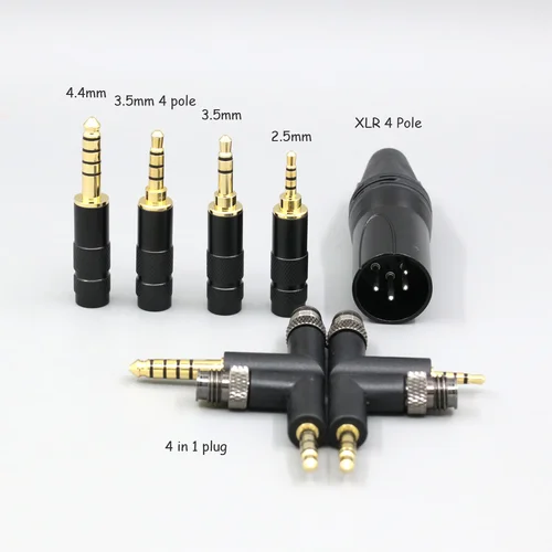 Imagen 2 del producto Cable de auriculares gris de 16 núcleos para Sennheiser HD580 HD600 HD650 HDxxx HD660S2 HD58x HD6xx auriculares LN 008011