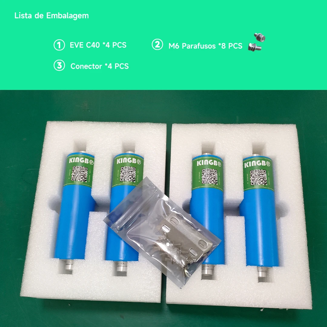 Kingbo Power 4 قطعة EVEC40 20Ah 3.2 فولت بطارية Lifepo4 للدراجات النارية محرك السيارات خلايا بطارية تخزين مريحة