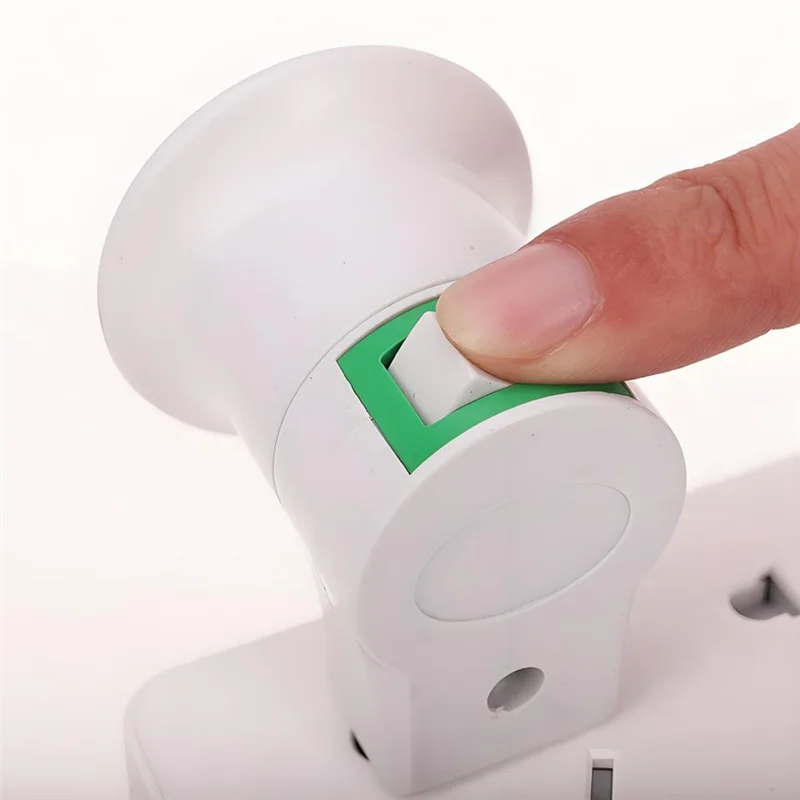 AT05-E27 Lamp Holder Adapter With On/Off Switch Plastic Socket Outlet Converter Bulb Standard Screw-In For Home Lighting EU Plug