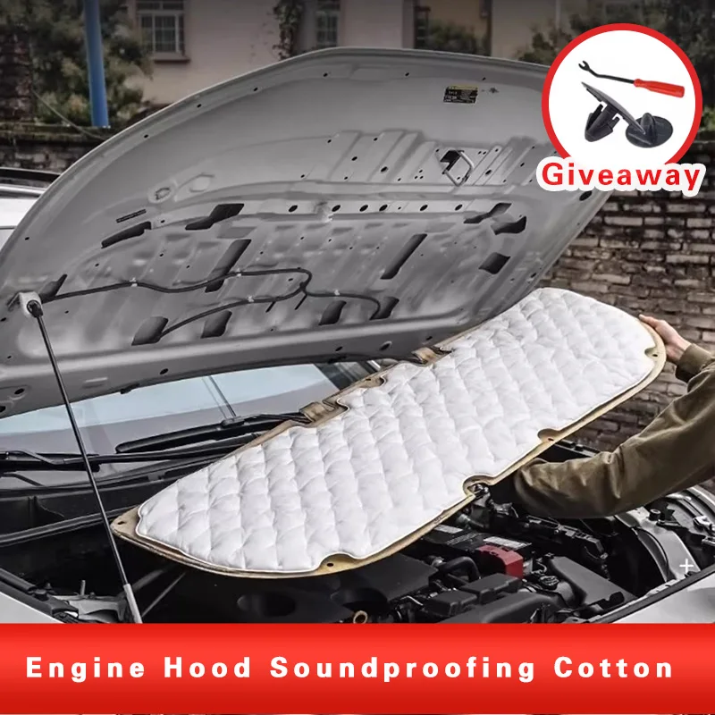 Suitable for Toyota RAV4 car hood sound insulation cotton, heat insulation sheet, Sienna Granvia Camry Highlander Kluger