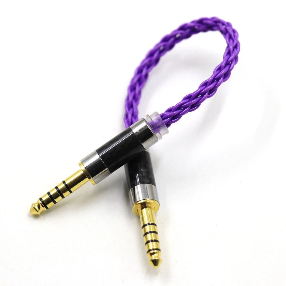 8 Core 4.4mm Balanced Male to 4.4mm Balanced Male Audio Adapter Cable 4.4 Male to Male Adapter