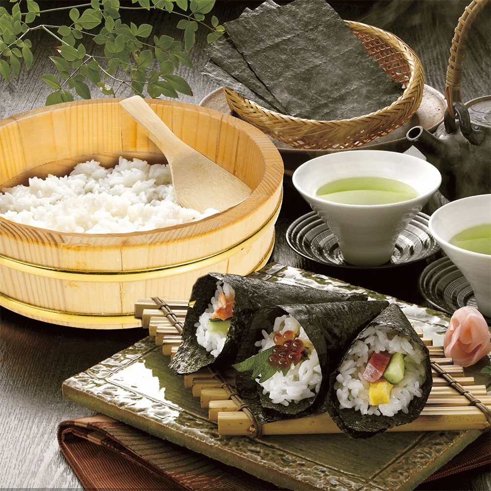 Sushi Bucket Mixing Rice Barrel Ball Kitchen Gadget Food Wooden Restaurant Container Baby image 4