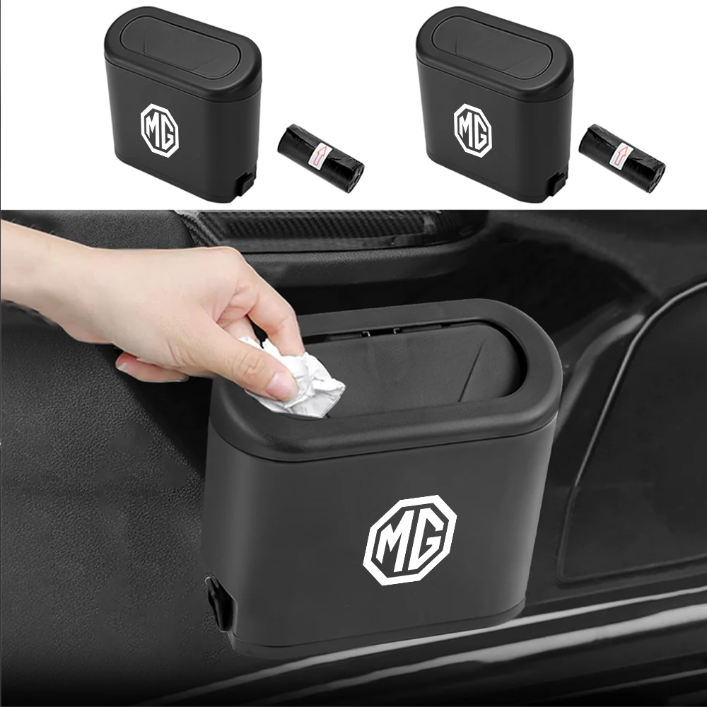 

Car Interior Storage Case Trash Bin Seat Side Door Garbage Box For MG ZS 5 7 6 Cyberster MG4 EV ES5 HS ONE GT GS MG3 EZS 3SW