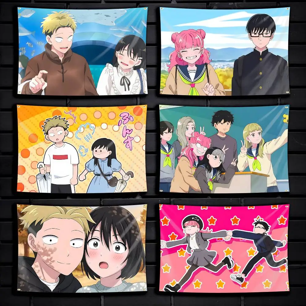 Seihantai S2 Anime Suzuki -Tani Flag Tapestry Banner for Bedroom Living Room Outdoor Camping Custom Supported